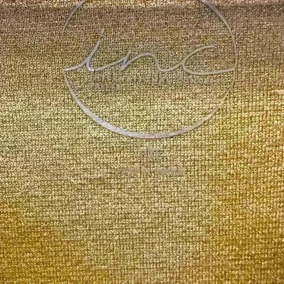 INC Gold Shimmer Blouse PXL - Picture 3 of 3